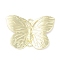 Rack Plating Alloy Butterfly Connector Charms, Cadmium Free & Nickel Free & Lead Free, Golden, 22x30.5x3mm, Hole: 1.6mm