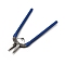 65# Carbon Steel Jewelry Pliers, Flat Nose Pliers, Dark Blue, 19x11.2x0.9cm