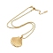 304 Stainless Steel Pendant Necklaces, Shell Shape, Golden, 17.91 inch(45.5cm)
