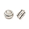 Tibetan Style Alloy Beads, Rondelle, Large Hole Beads, Cadmium Free & Lead Free, Antique Silver, 11.5x7mm, Hole: 7mm, about 507pcs/1000g
