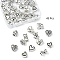 45Pcs 15 Styles Tibetan Style Alloy Beads, Mixed Shapes, Antique Silver, 5~12.5x6~16x3~9mm, Hole: 1~6.3mm, 3pcs/style