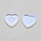 Opalite Pendants, Heart, 18x18x3.5mm, Hole: 1mm