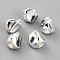 Brass Spacer Beads, Long-Lasting Plated, Triangle, 925 Sterling Silver Plated, 4.5x4.5mm, Hole: 1.8mm