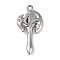 Non-Tarnish 304 Stainless Steel Pendants, Axe Cross Charm, Stainless Steel Color, 43x22x5.5mm, Hole: 2.2mm