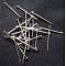 Iron Flat Head Pins, Cadmium Free & Lead Free, Platinum, 26x0.75~0.8mm, 20 Gauge, 8400pcs/1000g, Head: 2mm