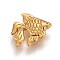 Zinc Alloy Beads, No Hole/Undrilled, Goldfish, Golden, 9.5x8x2mm, about 100pcs/bag