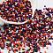 Baking Paint Glass Seed Beads, Cylinder, Dark Red, 2x1.5mm, Hole: 1mm, about 50398pcs/pound