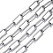 Unwelded Iron Paperclip Chains, Drawn Elongated Cable Chains, with Spool, Gunmetal, 24.4x10x2mm, about 32.8 Feet(10m)/roll