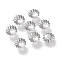 Non-Tarnish 304 Stainless Steel Bead Caps, Multi-Petal, Flower, Stainless Steel Color, 5.5x5.5x1.2mm, Hole: 1.2mm