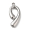 Non-Tarnish 304 Stainless Steel Pendants, Number 9 Charm, Stainless Steel Color, 26x11.5x3.5mm, Hole: 2.2mm