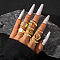 10Pcs Alloy Finger Rings Sets, Golden, Inner Diameter: 18mm