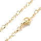 Женское колье из латуни figaro NJEW-P265-02B-G-1