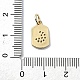 Подвески из латуни с микро-паве на тему луны KK-H475-57G-10-3