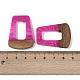 Подвески из смолы и дерева WOOD-F015-11G-3
