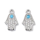 Латунные микропаве прозрачные кубические циркониевые подвески KK-F871-47P-1