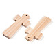 Большие подвески из натуральной сосны WOOD-N016-54B-2