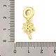Подвеска из латуни с микропаве из кубического циркония KK-H456-11G-3