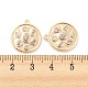 Подвеска из прозрачного стекла KK-E090-27G-3