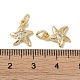 Латунные микропаве прозрачные подвески с фианитом KK-S367-15A-3
