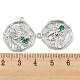 Латунные микро проложить кубического циркония подвески KK-P258-19P-03-3