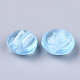 Ручная серебряная фольга стеклянные бусины Lampwork SLF12MMY-1L-2