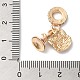 Подвеска из сплава с кристаллами и стразами в европейском стиле PALLOY-S189-18G-3