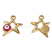 Подвески из нержавеющей стали 304 с эмалью STAS-N087-51-01G