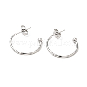 Некорневая серьга-гвоздик из нержавеющей стали 304 EJEW-H134-02C-P