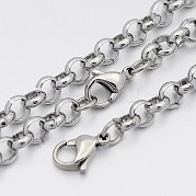 Комплекты ювелирных изделий из нержавеющей стали 304 с цепочкой Cross Rolo SJEW-A077-01P