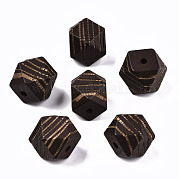 Расписные бусы из натурального дерева WOOD-T021-52C-02
