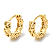 Серьги-кольца из латуни EJEW-M236-01G-G