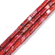 Окрашенные синтетические нити из имперской яшмы G-P529-D01-A03