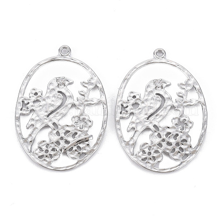 Латунные микропаве прозрачные подвески с фианитом KK-S356-552P-NF-1