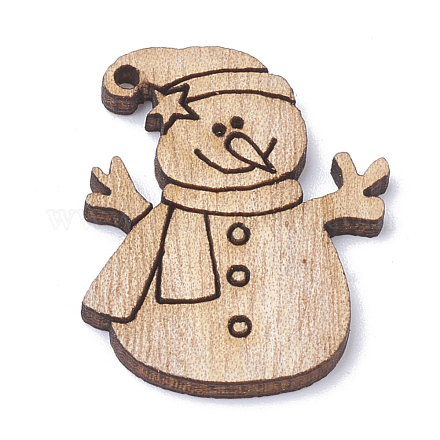 Неокрашенные деревянные подвески X-WOOD-S040-16-1