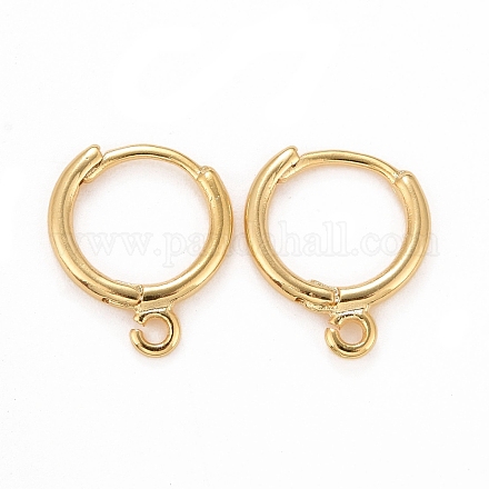 Фурнитура для сережек из экологически чистой латуни KK-D075-07G-RS-1