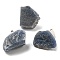 Nuggets Dyed & Heated Natural Blue Aventurine USB Night Light, Healing Raw Stone Night Lamp for Bedroom Home Decor, 32~47x26~42x30~55mm