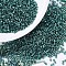 MIYUKI Delica Beads, Cylinder, Japanese Seed Beads, 11/0, (DB0607) Dyed Silver Lined Teal, 1.3x1.6mm, Hole: 0.8mm, about 2000pcs/10g
