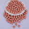 Round Silicone Focal Beads, PeachPuff, 15mm, Hole: 2mm