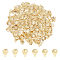 200Pcs 304 Stainless Steel Charms, Shell, Real 18K Gold Plated, 7.5x5.5x0.8mm, Hole: 0.8mm