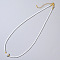 Imitation Pearl & Glass Beaded Necklaces for Women, Elegant Jewelry for Collarbone, White