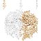 HOBBIESAY 100Pcs 2 Colors Lightning Charms Golden and Silver Pendants Charms Brass Flash Shape Dangle Charms for Jewelry Making Earrings Bracelets Necklaces Craft DIY, Hole 1mm