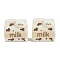 Resin Cabochons, Milk with Bear, Beige, 20~20.5x21~22x14~14.5mm