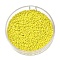 Glass Beads, Triangular Beads, Diamond Beads Transparent Crystal Pointed Beads, Yellow, 3x3x2mm, Hole: 0.8mm