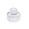 Glass Candlestick Holder, Pillar Candle Centerpiece, Perfect Home Party Decoration, Clear, 6.5x5.5cm