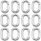 SUNNYCLUE 1 Box 30Pcs Silver Spring Oval Rings Purse Ring Clips Small Metal Trigger Snap Hook Carabiners Buckle Clasps Purse Gate Key O Rings Bulk for Jewelry Making Keyring Bag Purse Diy Craft Supply