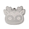Non-Tarnish 201 Stainless Steel Pendants, Deer Charm, Stainless Steel Color, 20.5x23x1.5mm, Hole: 1mm