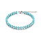 Stainless Steel Natural Stone Bracelet for Women Casual Daily Wear Multiple Colors
