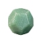 Natural Green Aventurine Polygon Figurines Statues for Home Desk Decorations, 17x17mm