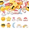 30Pcs 10 Styles Opaque Resin Cabochons, Mixed Shapes, Mixed Color, 12.5~25x18.5~22.5x5~7mm, 3pcs/style