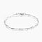 Tarnish Resistant 304 Stainless Steel Link Chain Bracelets, with Lobster Claw Clasps, Cross, Stainless Steel Color, 8-1/2 inch(21.5cm)